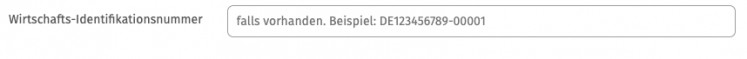 Wirtschafts-Identifikationsnummer